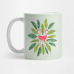 flamingos green Mug